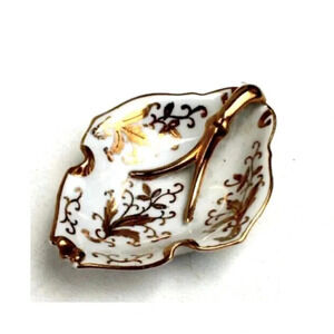 Vintage Limoges Victorian Gold Gilded Mini Trinket Catchall Ashtray Dish